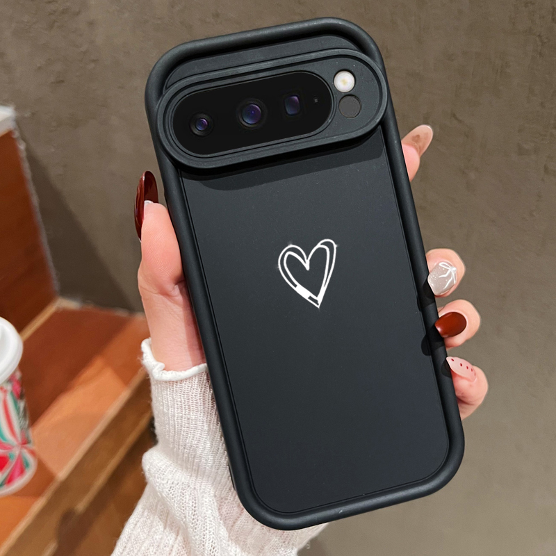 Google Pixel 9 Pro - Casing Lunak Pola Cinta Sederhana untuk