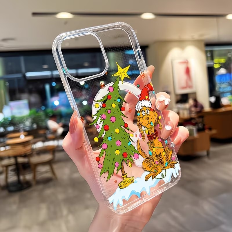 Apple Iphone 15 - Casing Ponsel Tema Natal Anak Anjing
